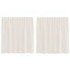 vidaXL voile aizkari ar cilni, 2 gab., krēmkrāsa