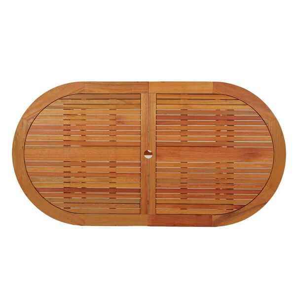 vidaXL dārza galds, 160x85x75 cm, eikalipta masīvkoks