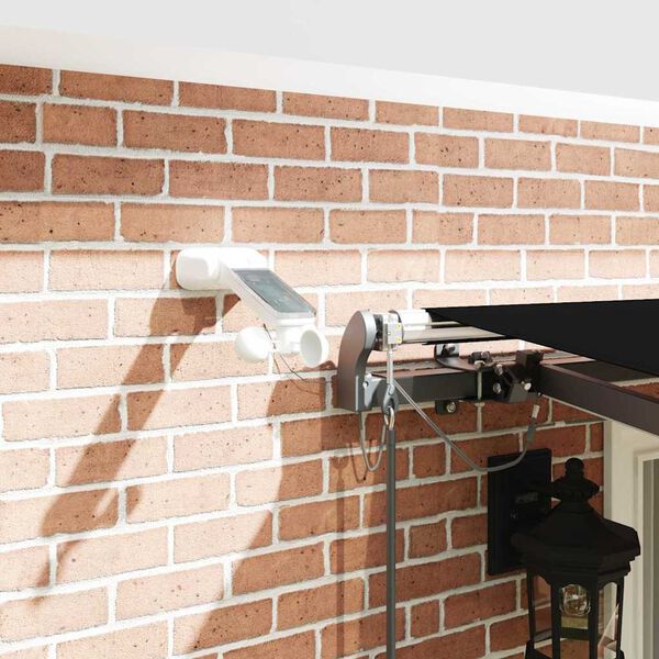 vidaXL Pārsega audums ar Melna 400 &times; 300 cm Poliesters