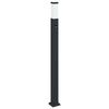 vidaXL stabveida gaismeklis ar sensoru, 110 cm, melns, IP44