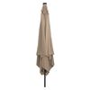 vidaXL Dārza parasols Taupe un Melns 295 x 295 x 245 cm