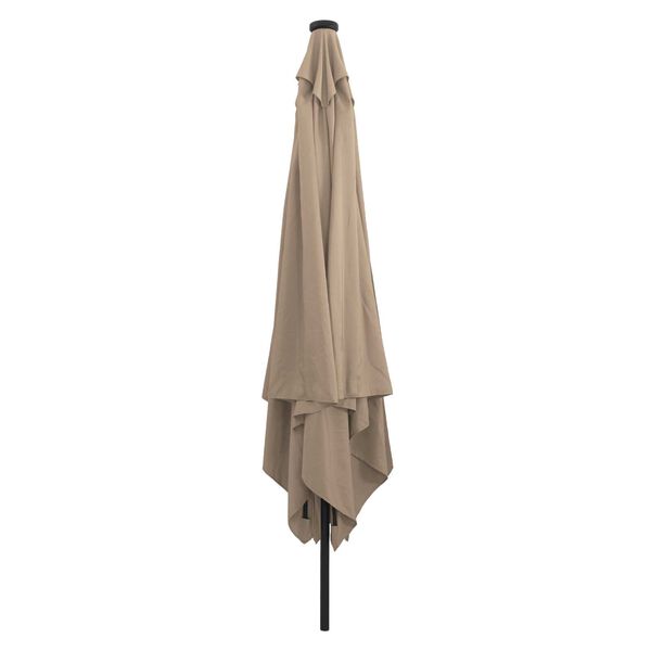 vidaXL Dārza parasols Taupe un Melns 295 x 295 x 245 cm