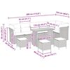 vidaXL Dārza dīvānu komplekts ar spilvenu ar uzglabā&scaron;anu 10 pcs Pelēka