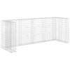 vidaXL gabions atkritumu tvertnēm, cinkots tērauds, 320x100x120 cm
