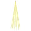 vidaXL Ziemassvētku egle karoga mastam, 732 silti baltas LED, 500 cm