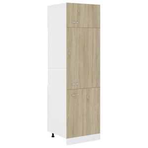 vidaXL ledusskapja skapis ozolkoka krāsā 60x57x207cm inženierijas koks