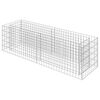 vidaXL gabions, augstā puķu kaste, cinkots tērauds, 180x50x50 cm