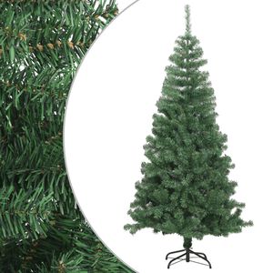 vidaXL mākslīgā Ziemassvētku egle ar statīvu, 120 cm, 230 zari