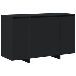 vidaXL Puse Melna 120 x 41 x 75 cm Inženierijas koks