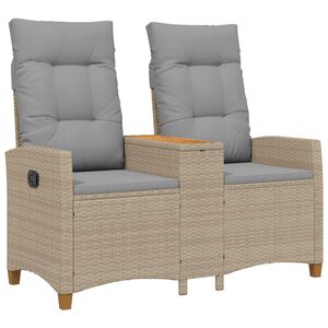 vidaXL Regulējams solis ar galdu 2 -Seater 126 x 65 x 112 cm