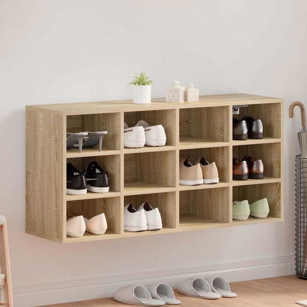 vidaXL Apavu skapis Sonoma ozols 103 x 30 x 51 cm Inženierijas koks