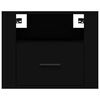 vidaXL sienas naktsskapītis, melns, 50x36x40 cm