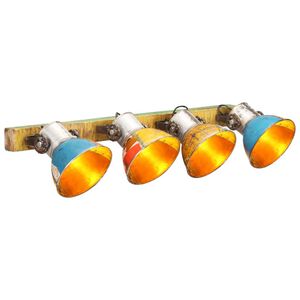 vidaXL sienas lampa, industriāls dizains, krāsaina, 90x25 cm, E27