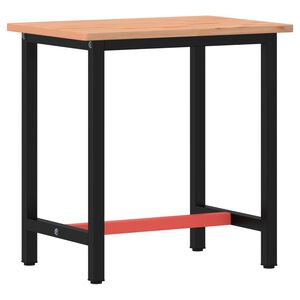 vidaXL darbagalds, 80x55x81,5 cm, dižskābarža masīvkoks un metāls
