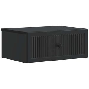 vidaXL Nakts skapītis Melns 49 x 34,5 x 20 cm Inženierijas koks