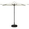 vidaXL Dārza parasols ar pamatu Taisnstūra 2,7 x 2,7 m Poliesters