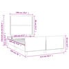 vidaXL gultas rāmis bez matrača melns 120x190 cm samts