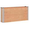 vidaXL Augstā puķu kaste Brūna 150 x 30 x 72 cm alu.