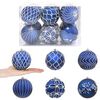 vidaXL Ziemassvētku bumbu komplekts XL 12 gab. Zila un balta 10 cm