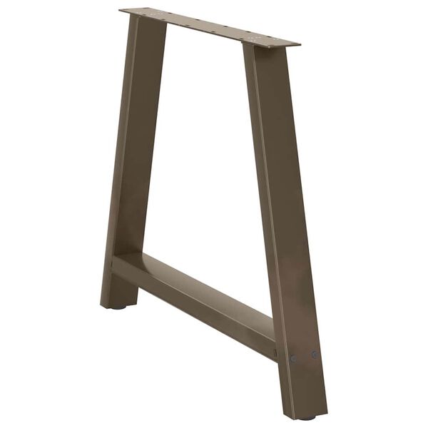 vidaXL ēdamgalda kājas, 2 gab., A-veida, 90x(72-73) cm, tērauds