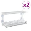 vidaXL loga putnu barotavas, 2 gab., akrils, 30x12x15 cm