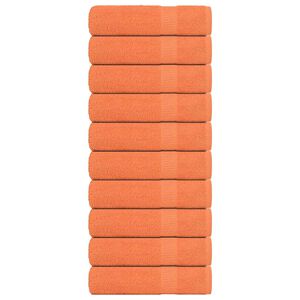 vidaXL vannas dvieļi, FROGN, 10 gab., oranži, 100x150 cm, 360 g/m&sup2;