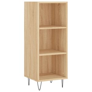vidaXL plaukts, ozolkoka krāsā, 34,5x32,5x90 cm, inženierijas koks