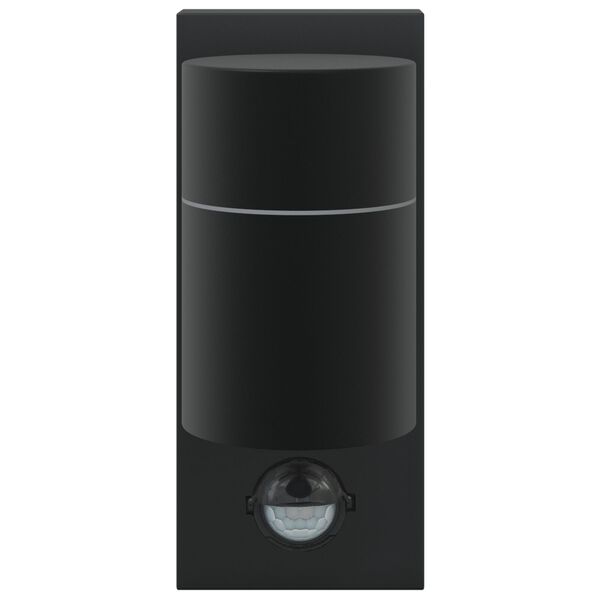 vidaXL Āra sienas lukturi 2 pcs Melna 6.5 x 10.5 x 16 cm