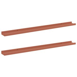 vidaXL Sienas plaukts 2 gab. Sarkana 100 x 9 x 3 cm Inženierijas koks