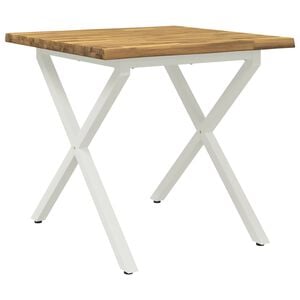 vidaXL Dzīvais malu ēdamgaldu 60 x 55 x 75 cm Cietā akācijas koks