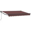 vidaXL Nolokāms markīze Brūna 3,5 x 2 m Poliesters un metāls