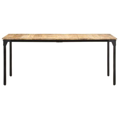 vidaXL virtuves galds, 180x90x76 cm, neapstrādāts mango koks
