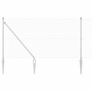 vidaXL Savilktā stieple ar adatām 50 x 1,4 m (Platums x Augstums)