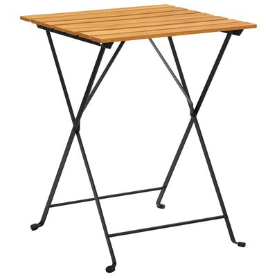 vidaXL bistro galds, 55x54x71 cm, akācijas masīvkoks