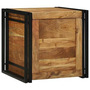 vidaXL Uzglabā&scaron;anas kaste Brūns un melns 50 x 50 x 50 cm