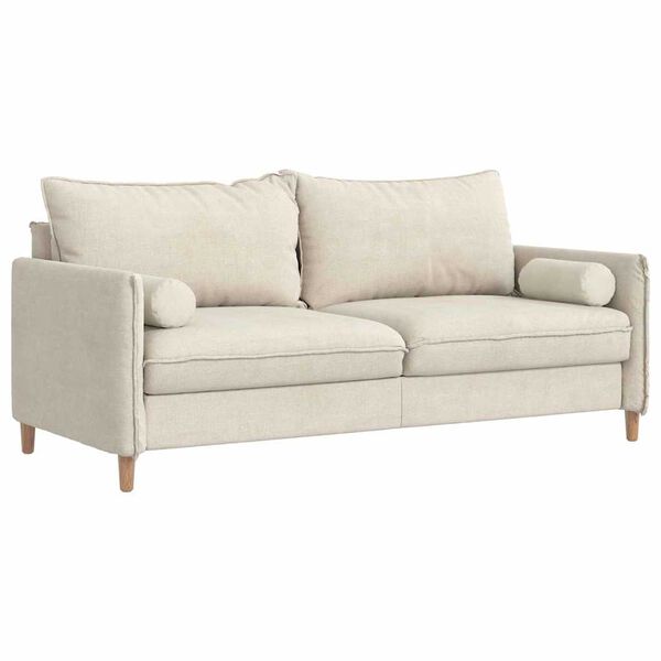 vidaXL Spilveni 2 pcs Krēmkrāsa Ø 15 x 40 cm Korduroja audums