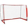 vidaXL futbola vārti ar tīklu, 184x91x124,5 cm, tērauds