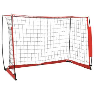 vidaXL futbola vārti ar tīklu, 184x91x124,5 cm, tērauds