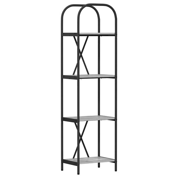 vidaXL Grāmatu plaukts Pelēks Sonoma 40 x 30 x 146 cm