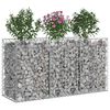 vidaXL Gabions pacelta gulta Sudraba 150 x 50 x 80 cm Cinkots tērauds