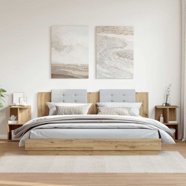 vidaXL naktsskapī&scaron;i 2 gab Artisan Oak 35x35x55 cm Engineered Wood