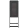 vidaXL bufete Melns 36x39x107 cm Auksti velmēts tērauds