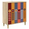 vidaXL Puse ESSEN Sonoma 69 x 33 x 75 cm Inženierijas koks