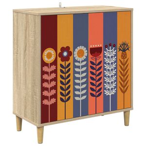 vidaXL Puse ESSEN Sonoma 69 x 33 x 75 cm Inženierijas koks