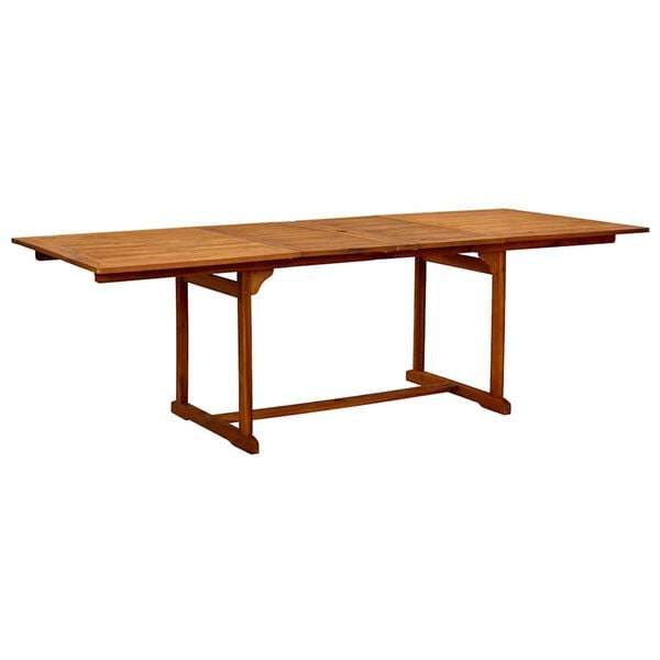 vidaXL 7-daļīgs dārza mēbeļu komplekts, akācijas masīvkoks, tekstilēns