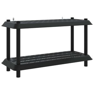vidaXL Plauktu vienība 2 līmeņi 100 x 40 x 55,5 cm PP Antracīta