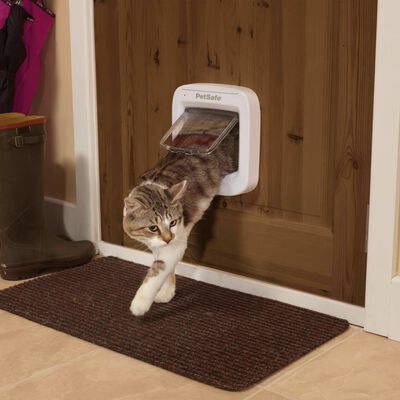 PetSafe durvis kaķiem ar mikroshēmu, baltas, PPA19-16145