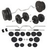 vidaXL svaru stieņu un hanteļu komplekts, 60 kg