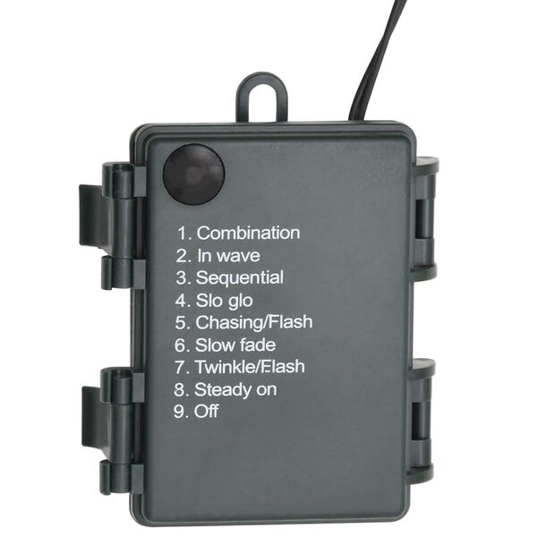 vidaXL Ziemassvētku vainags ar LED lampiņām, zaļ&scaron;, 45 cm, PVC