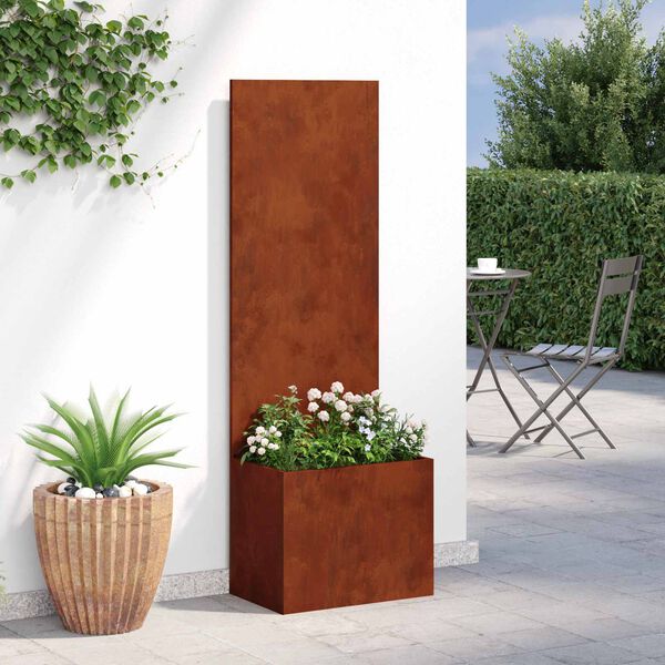vidaXL Dārza privātuma ekrāns Rūsa 50 x 32 x 150 cm Novecināts tērauds